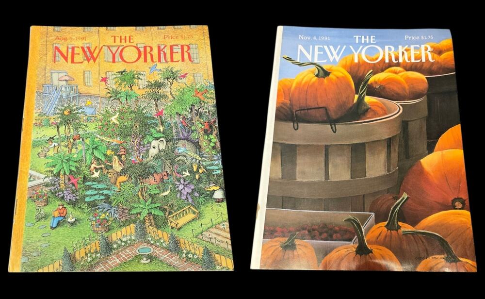 Vintage The New Yorker August 5th & November 4th 1991 Magazines